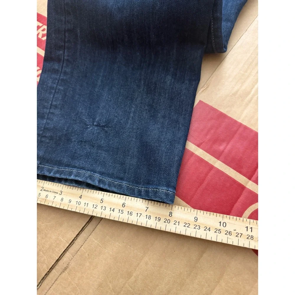 Mavi Jeans Matt Relaxed Straight Leg Dark Wash Denim Blue Jeans Mens 40x30